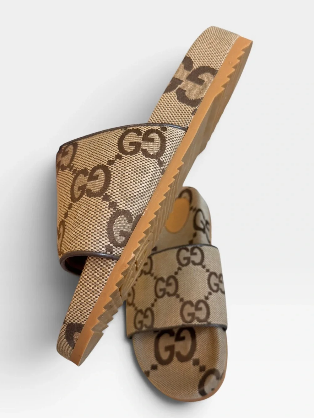 Gucci Men's GG Monogram Slide Sandals 13